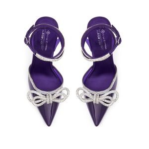 Call It Spring Galaa Lace Up Rhinestone Bow Heels